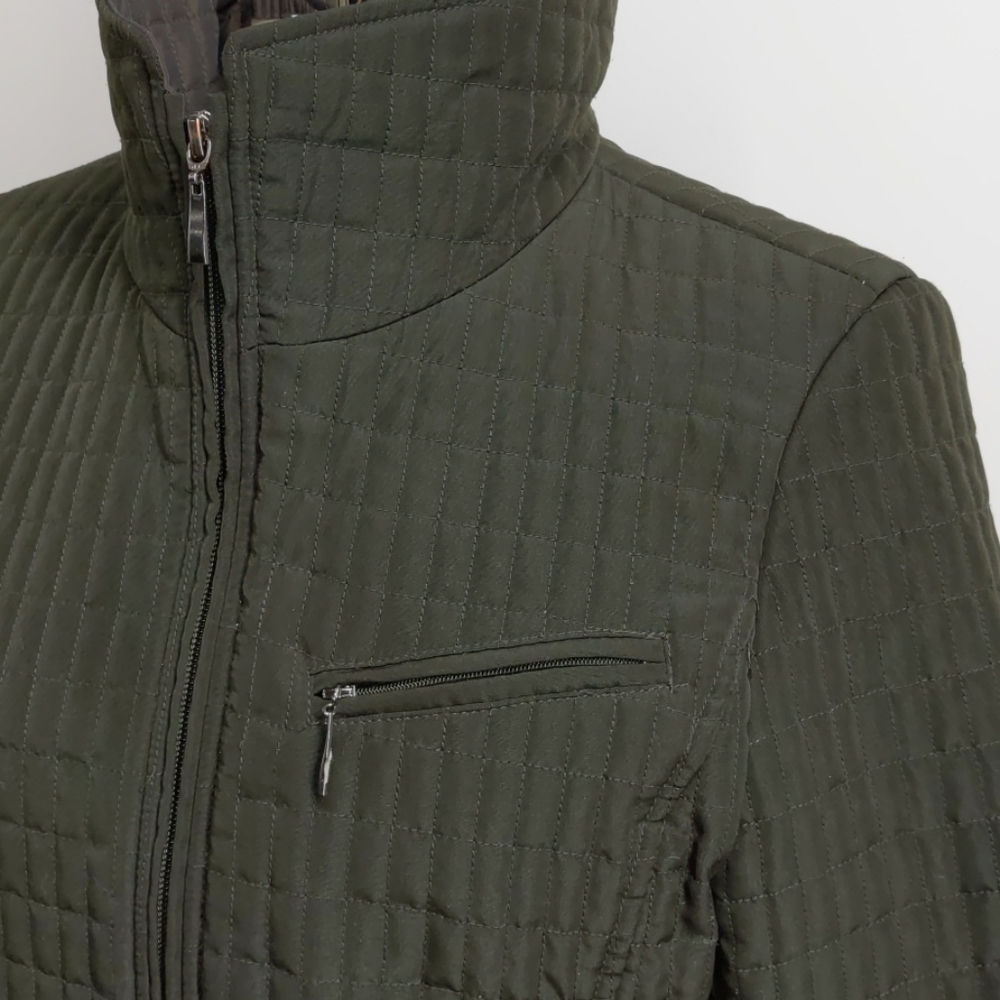 St. John's Bay Brown Quilted Jacket-Sz Mp View 2
